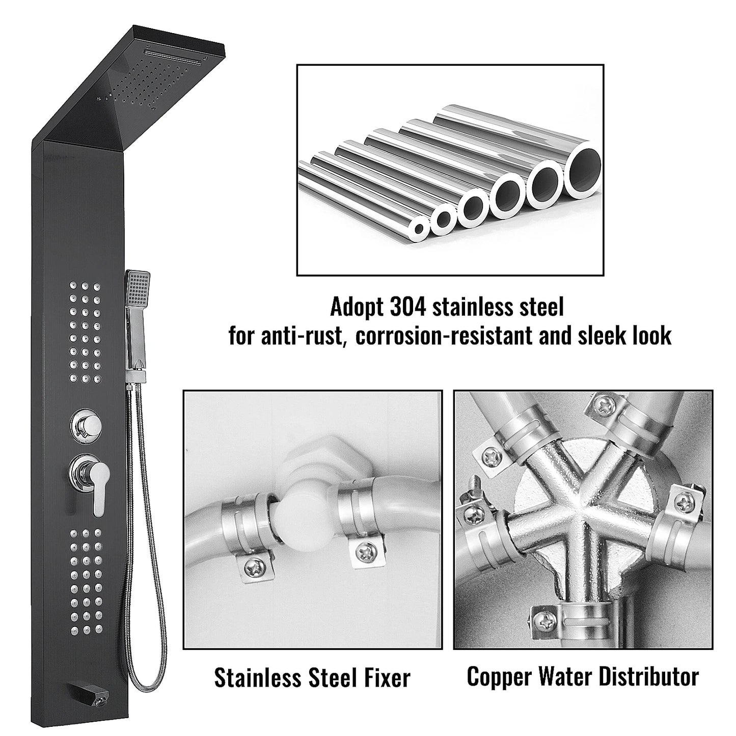 LED Light Shower Panel System