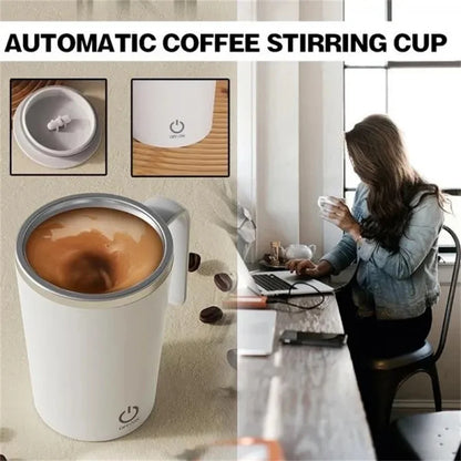 Self Stirring Mug Electric Magnetic Mixing Cup