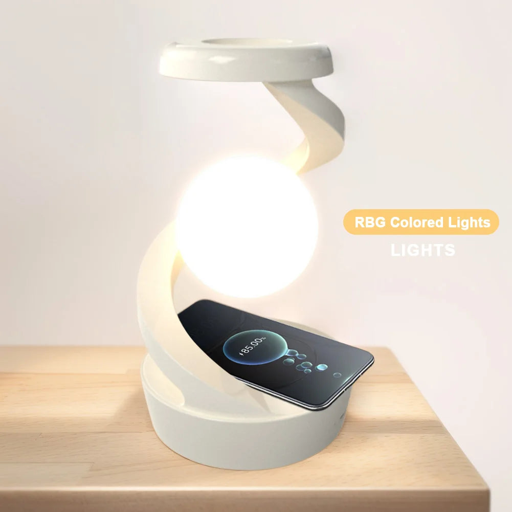 Levitating 3D Moon Lamp with Wireless Charger