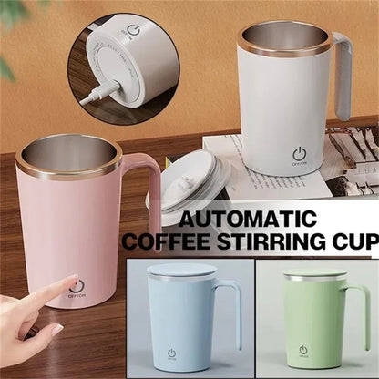 Self Stirring Mug Electric Magnetic Mixing Cup